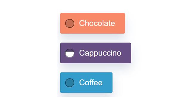 Colorful Stylish Radio Buttons