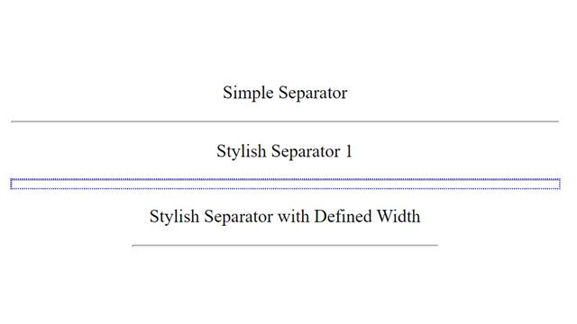More Horizontal Lines for Separating Paragraphs