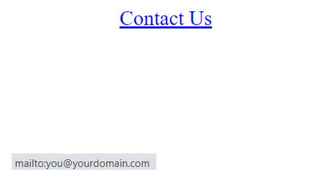 Html protect email from spam