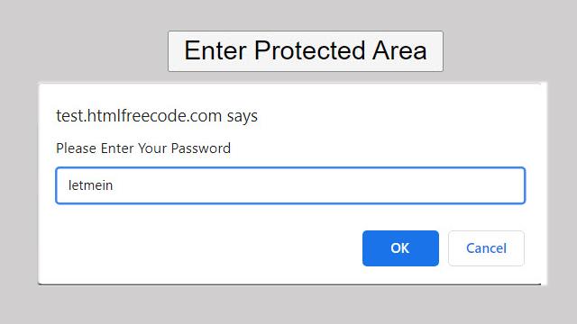 Protected Page password