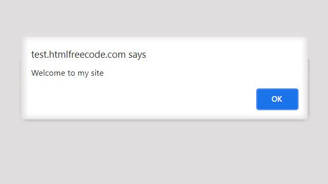 Show welcome message to the visitor of your page