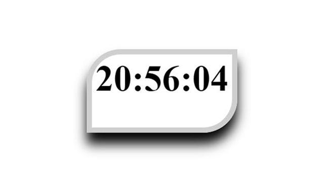 Stylish analog clock 